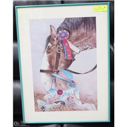 RICHARD BURKHOLDER SIGNED PRINT FRAMED