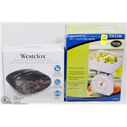 WESTCLOX ALARM CLOCK RADIO SOLD WITH TAYLOR