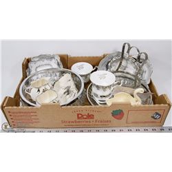 4) FLAT W/ ROYAL ALBERT 25 YEAR ANNIVERSARY CUP &