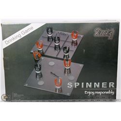 NEW SPINNER 2 IN 1 GLASS DRINKING GAME