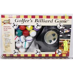 NEW GOLFER'S BILLIARDS GAME BY CLUBHOUSE