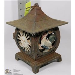 CAST IRON OUTDOOR CANDLE LIGHT BOX