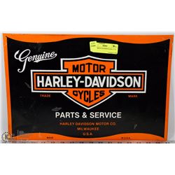 TIN HARLEY DAVIDSON SIGN 17” X 11”