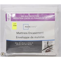 MAINSTAYS MATTRESS ENCASEMENT SIZE TWIN
