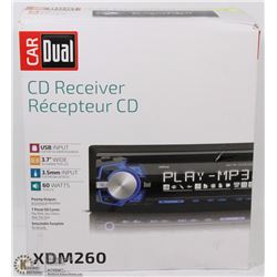 CAR DUAL CD RECEIVER MODEL XDM260