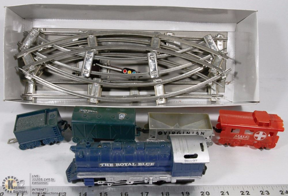 vintage battery operated train set