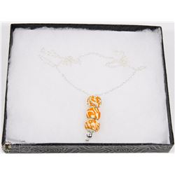 NECKLACE WITH PANDORA STYLE BEADS