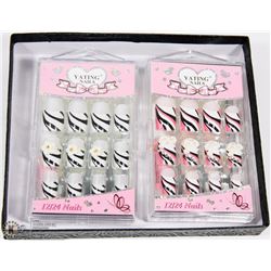 TWO SETS OF YATING NAILS GLUE ON NAILS