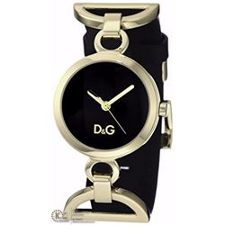 22) DOLCE & GABBANA REPLICA  BLACK STRAP SS GOLD