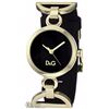 Image 1 : 22) DOLCE & GABBANA REPLICA  BLACK STRAP SS GOLD