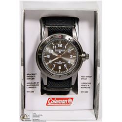 COLEMAN ANALOG WATCH WITH CLOTH BAND.