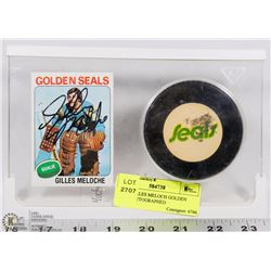 1970'S GILLES MELOCH GOLDEN SEALS AUTOGRAPHED