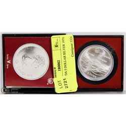 1975 CANADA 5 DOLLAR SILVER 1976 MONTREAL