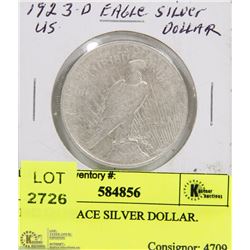 1922 US PEACE SILVER DOLLAR.