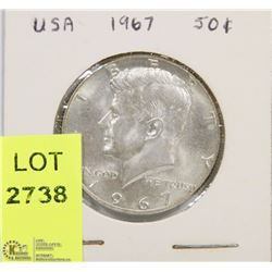 1967 AMERICAN 50 CENT PIECE