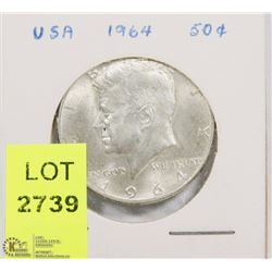 1964 AMERICAN 50 CENT PIECE