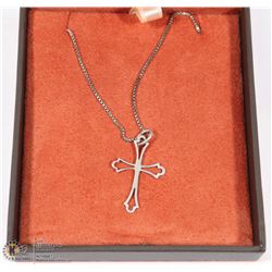 .925 BOXLINK CHAIN 16 INCH WITH .925 CROSS