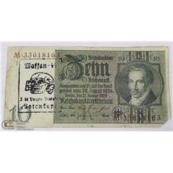 GERMAN NAZI SS TOTENKOPF UNIT 10 MARKS