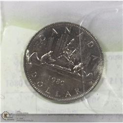 1980 CANADIAN $1.00 COIN.