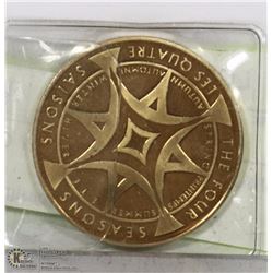 BRASS WORLD HEALTH DAY COIN.