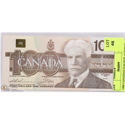 1988 CANADIAN $100 REPLACEMENT BILL.