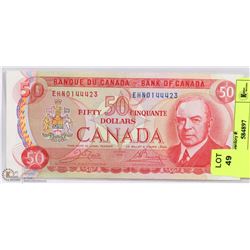 1975 CANADIAN $50 BILL.