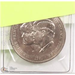 1981 LADY DI AND PRINCE OF WALES COIN.