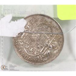 1950 CANADIAN 50 CENT COIN.