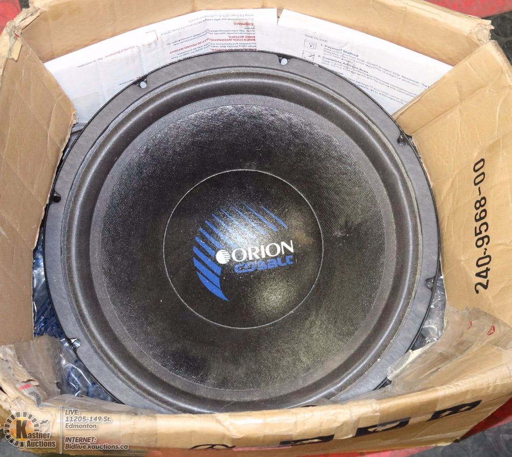 orion cobalt subwoofer