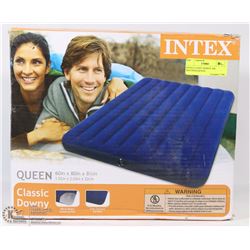 INTEX CLASSIC DOWNY AIR MATTRESS,QUEEN