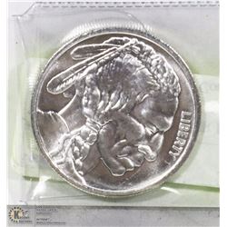 TROY OUNCE .999 SILVER BUFFALO COIN.