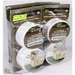 BUNDLE OF FURNITURE SLIDERS, TOTAL 32 QTY