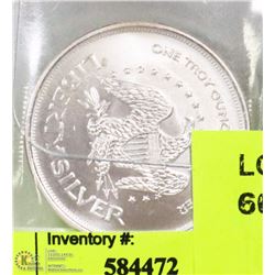 1 OUNCE LIBERTY SILVER COIN .999 SILVER