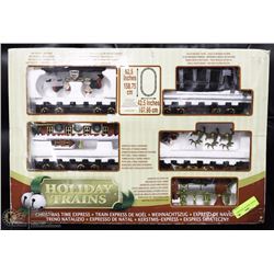 HOLIDAY TRAIN SET NEW IN BOX.