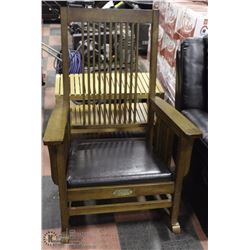 DUCKS UNLIMITED ROCKING CHAIR.