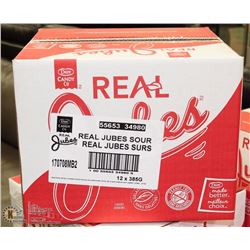 CASE OF REAL JUBE JUBE SOUR CANDY