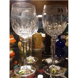 SET OF 4 WATERFORD CRYSTAL WINE GLASSES