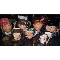 LOT OF 7 ROYAL DOULTON CHARACTER MUGS