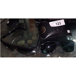 LOT OF 2 AUTHENTIC RAYBAN SUNGLASSES W/ONE CASE