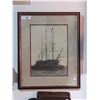 Image 1 : FRAMED SHIP PICTURE