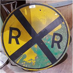 VINTAGE RAILROAD CROSSING SIGN