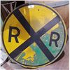 Image 1 : VINTAGE RAILROAD CROSSING SIGN