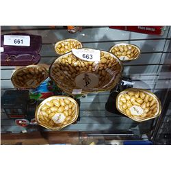 VINTAGE PLANTERS PEANUTS BOWL SET
