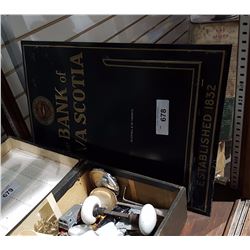 VINTAGE BANK OF NOVA SCOTIA CALENDAR HOLDER