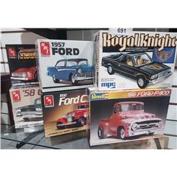 SIX VINTAGE MODEL CAR KITS