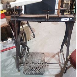ANTIQUE TREADLE LATHE