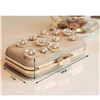 Image 1 : Elegant 3D Flower Mini Clutch. Size: 20x11x5.5cm