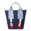 Image 1 : Canvas Cotton Bag One Shoulder Vintage Design Shoes Pattern