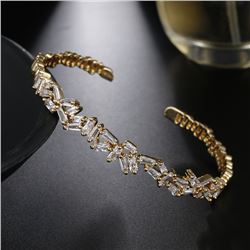 Luxury AAA+ CZ Crystal Rose Gold Color Bracelet