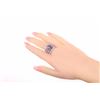 Luxury Purple Crystal Fashion Ring. Size: 8